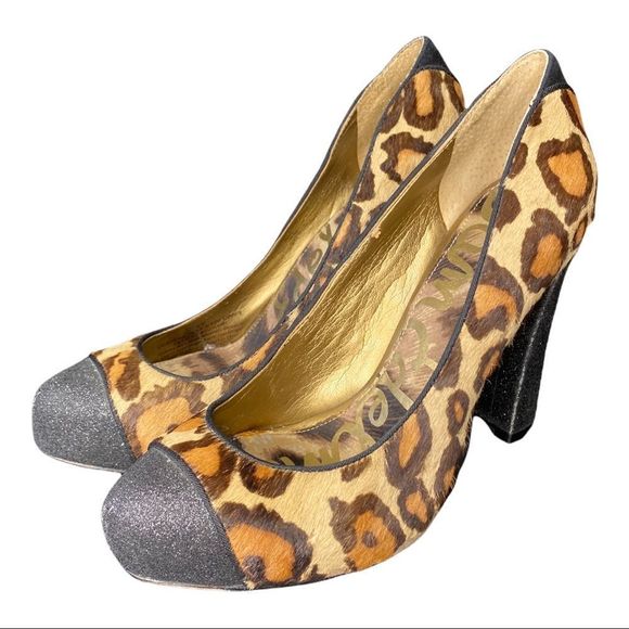 Sam Edelman Frances Pumps with Glitter Toe & Heel | Size 6 - Picture 5 of 8